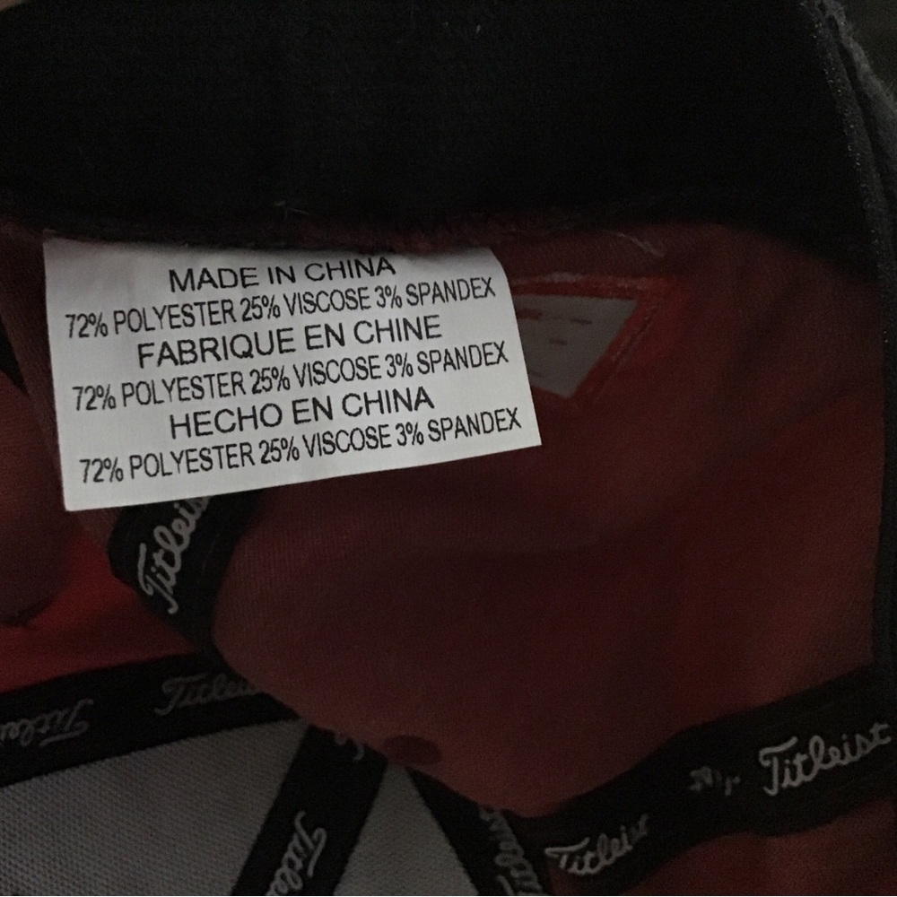 Titleist Red Baseball Cap with White Script Logo - Picture 8 of 8
